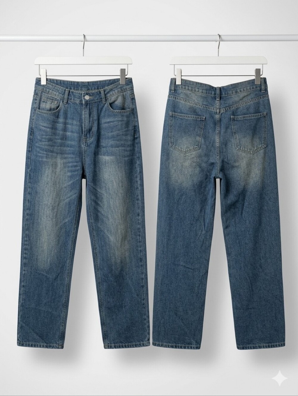 Classic Men's Blue Denim Jeans